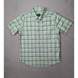 Marmot Shirt Mens Large Short Sleeve Button Outdoor Casual Multicolor Plaid